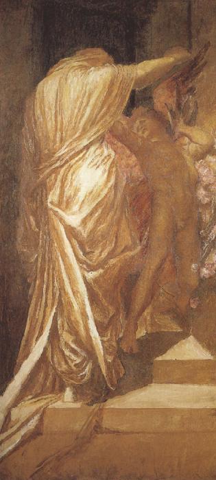 george frederic watts,o.m.,r.a. A Study for Love and Death (mk37)